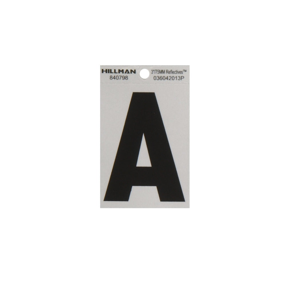 Hillman 840798 Reflective Adhesive House Letter A, 3 Inch