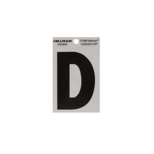 Hillman 840804 Reflective Adhesive House Letter D, 3 Inch
