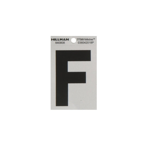 Hillman 840808 Reflective Adhesive House Letter F, 3 Inch