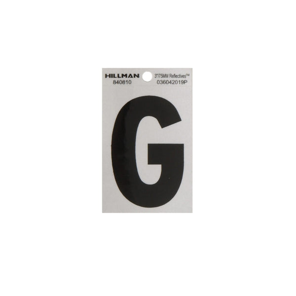 Hillman 840810 Reflective Adhesive House Letter G, 3 Inch