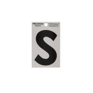 Hillman 840834 Reflective Adhesive House Letter S, 3 Inch