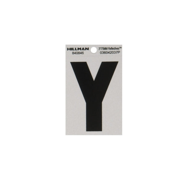 Hillman 840846 Reflective Adhesive House Letter Y, 3 Inch