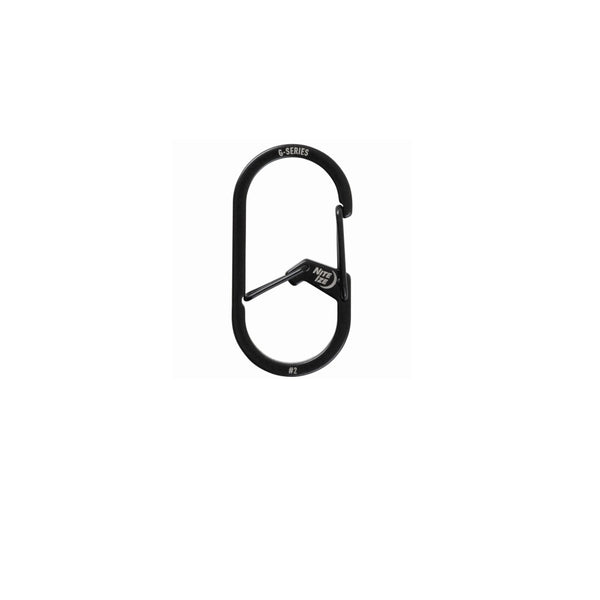 Nite Ize GS2-01-R6 G-Series Dual Carabiners, # 2, Black