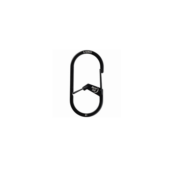 Nite Ize GS3-01-R6 G-Series Dual Carabiners, # 3, Black