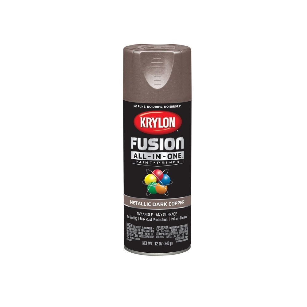 Krylon K02767007 Paint + Primer Spray Paint, Dark Copper, 12 oz – Toolbox  Supply