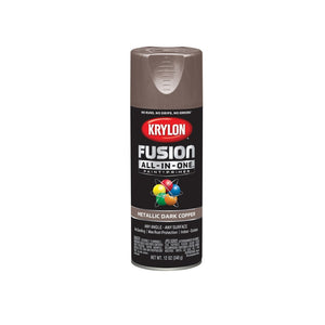 Krylon K02767007 Paint + Primer Spray Paint, Dark Copper, 12 oz