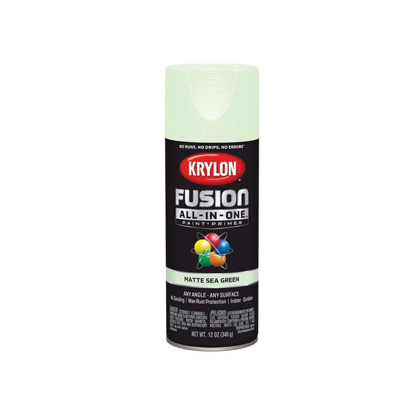 Krylon K02762007 Paint + Primer Spray Paint, Sea Green, 12 oz