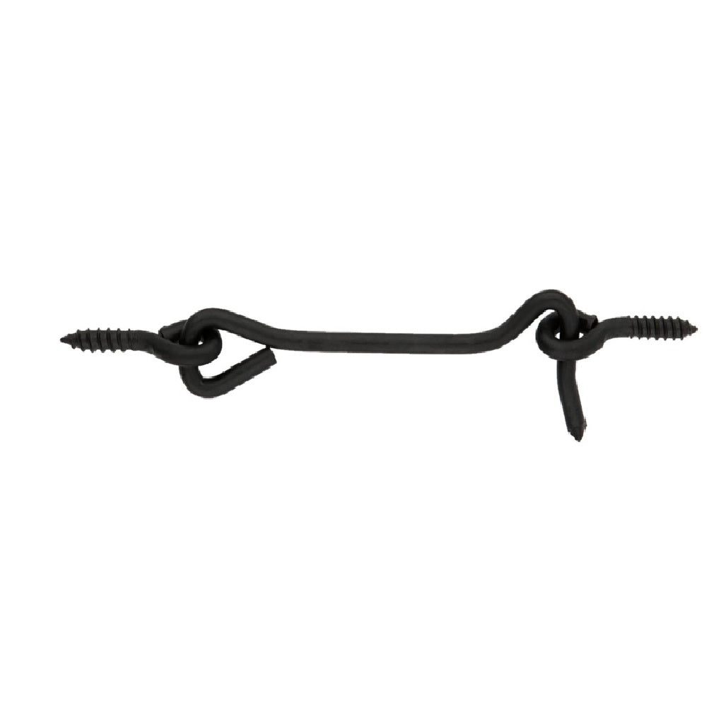 National Hardware N166-005 Hook and Eye, Steel, Black