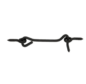 National Hardware N166-005 Hook and Eye, Steel, Black