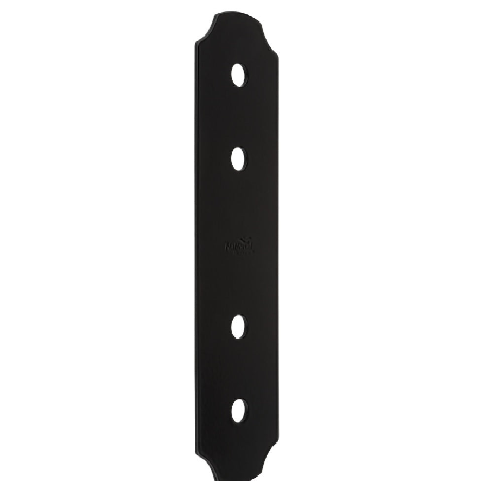 National Hardware N800-016 Flat Strap, Steel, Black