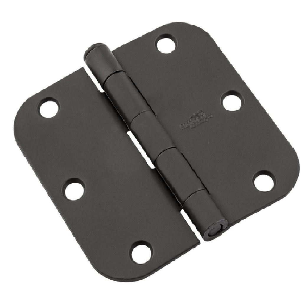 National Hardware N830-428 Door Hinge, 3-1/2 Inch, Black