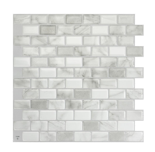 Smart Tiles SM1103G-04-QG Mosaik Series Wall Tile, Vinyl