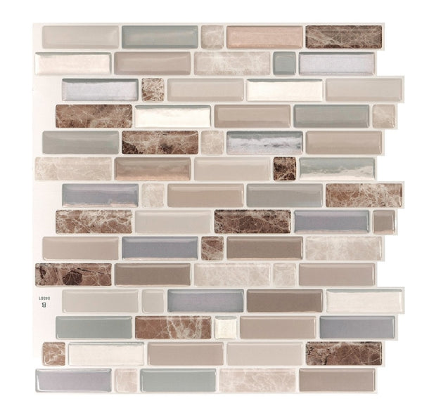 Smart Tiles SM1097-4 Mosaik Series Wall Tile, Resin