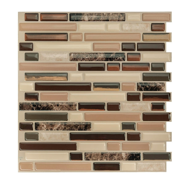 Smart Tiles SM1034-4 Mosaik Series Wall Tile, Vinyl