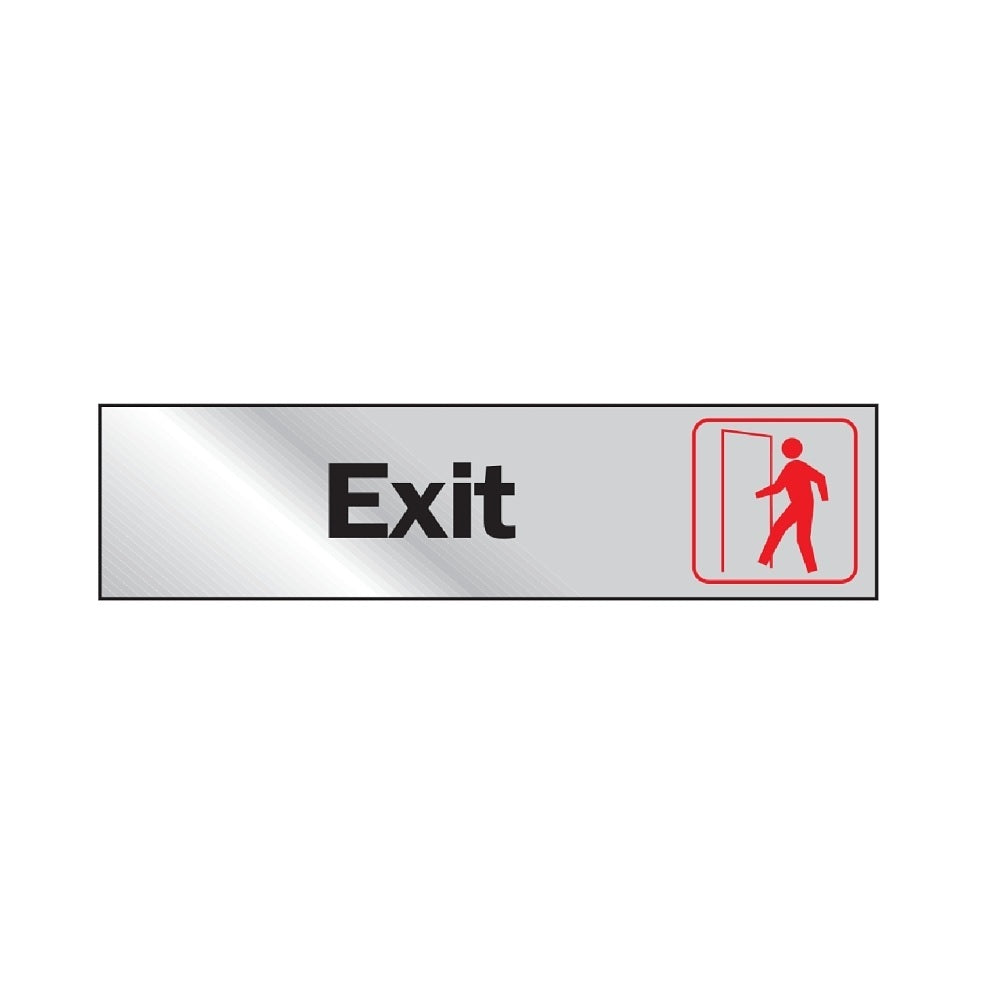HY-KO 471 Graphic Exit Sign, Vinyl, 2 Inch x 8 Inch