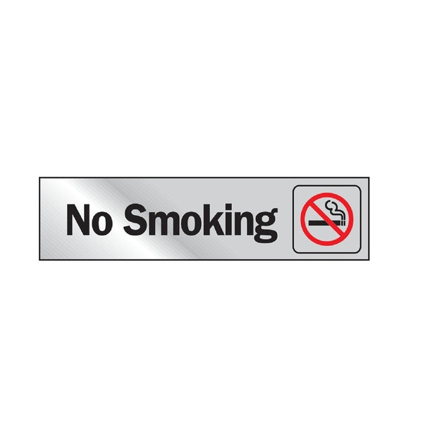 HY-KO 472 Graphic No Smoking Sign, Vinyl, 2 Inch x 8 Inch