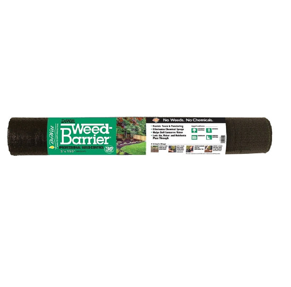 DeWitt DWB303150 Weed Barrier, Polypropylene, Black