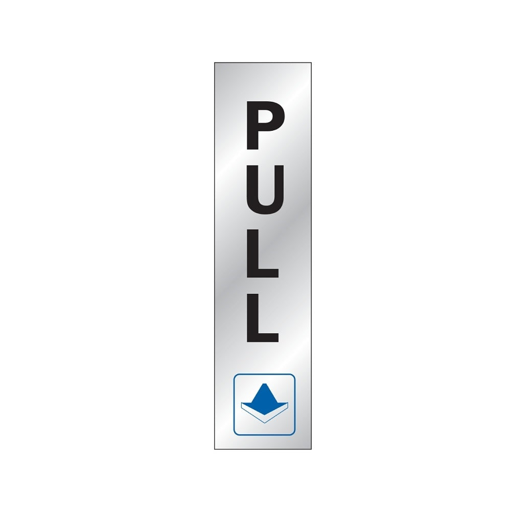 HY-KO 498 Self-adhesi12642036ve Pull Sign, 2 Inch X 8 Inch, Vinyl