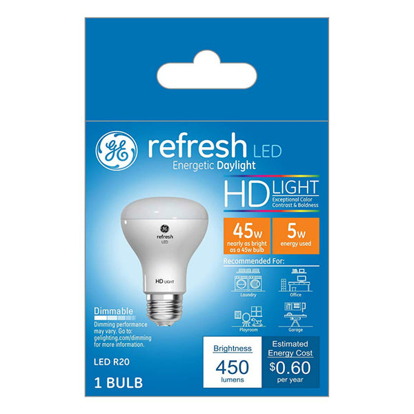 GE 45546 Refresh HD Directional LED Bulbs, 5 Watt