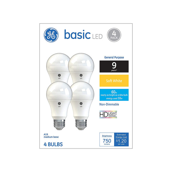 GE 36993 Basic HD LED Bulb, 10 Watt