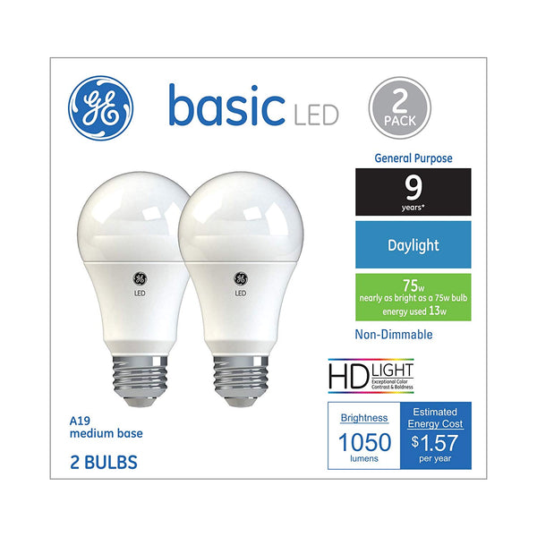 GE 37019 Basic LED Bulb, 13 Watt