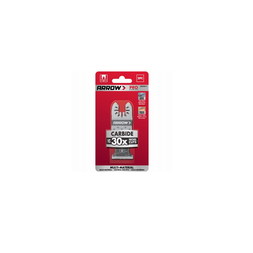 Arrow Fastener OSC302-2 Flush-Cut Universal Saw Blade, 1-3/8 Inch