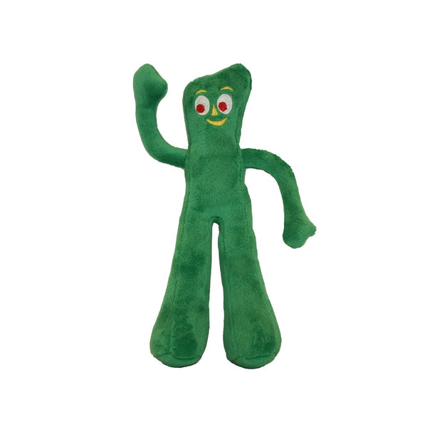 Multipet 16674 Gumby Plush Dog Toy, 9 Inch, Green