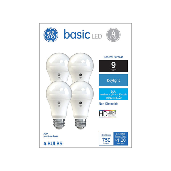GE 37004 Basic LED Bulbs, 10 Watt