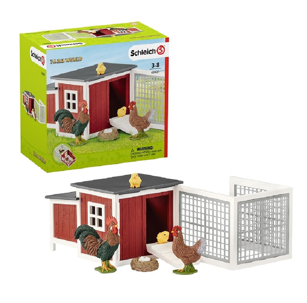 Schleich-S 42421 Chicken Coop Toy, Plastic