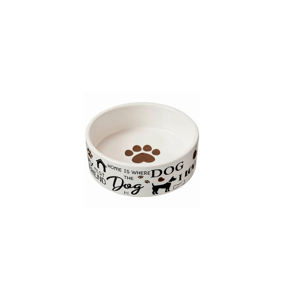 Ethical Products 54697 I Love Dogs Ceramic Dish, 5 Inch