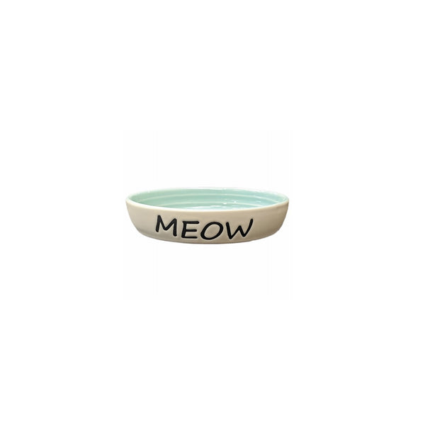 Ethical Products 58575 Meow Oval Cat Dish, 6 Inch