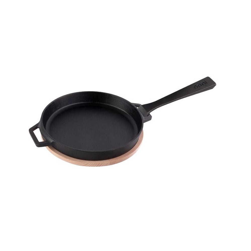 Ooni UU-P09F00 Cast Iron Grilling Skillet, Black/Natural