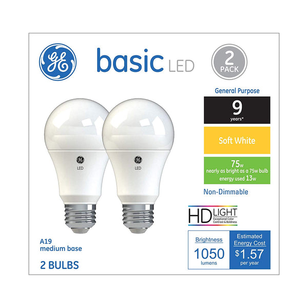 GE 37015 Basic LED Bulb, 13 Watt