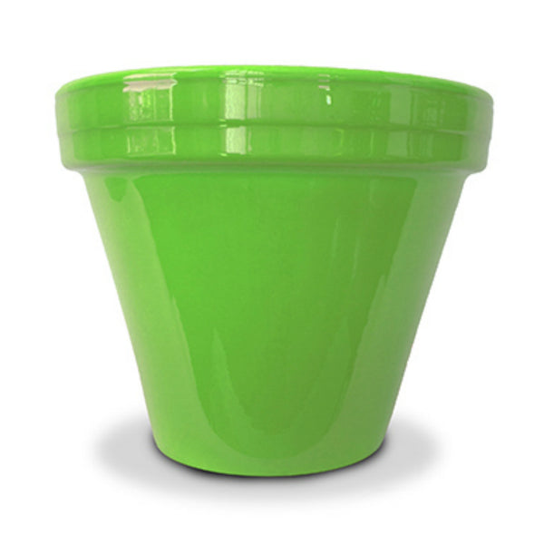 Ceramo PCSBX-4-BG-TV Standard Flower Pot, Bright Green