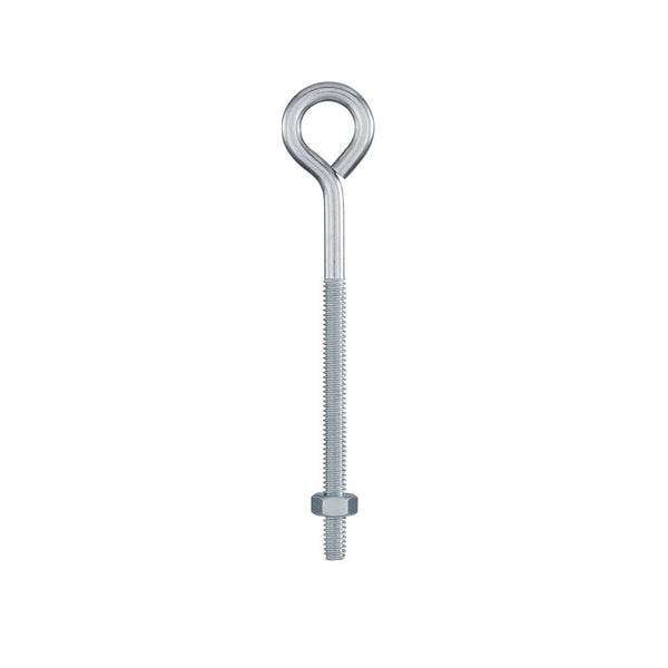 National Hardware Eye Bolt With Hex Nut, 1/4 Inch x 5 Inch, Zinc Plated