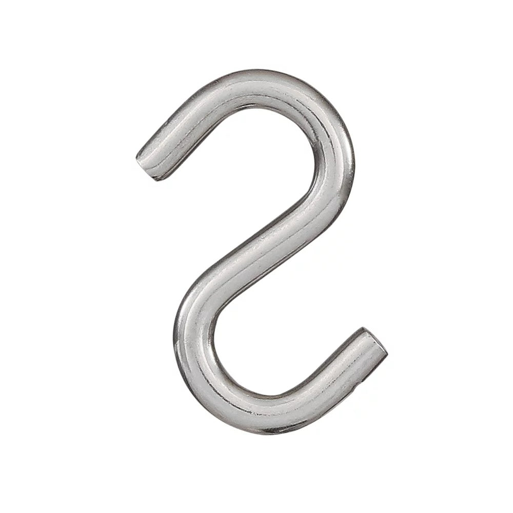 National Hardware N100-239 Open S Hooks, 1-1/2 Inch, Stainless Steel