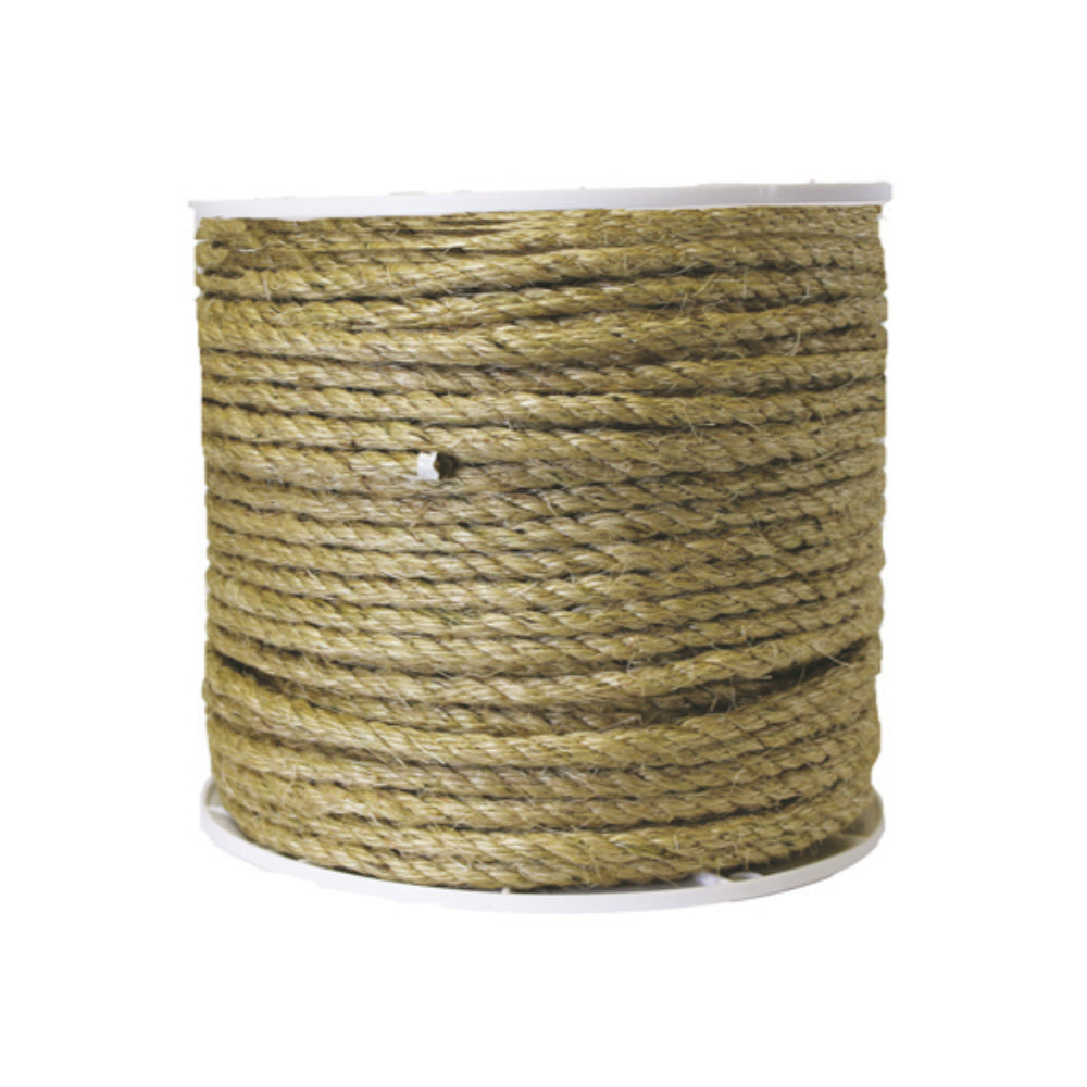 Mibro 644431TV Natural Twisted Sisal Rope, 3/8 inch x 365 feet
