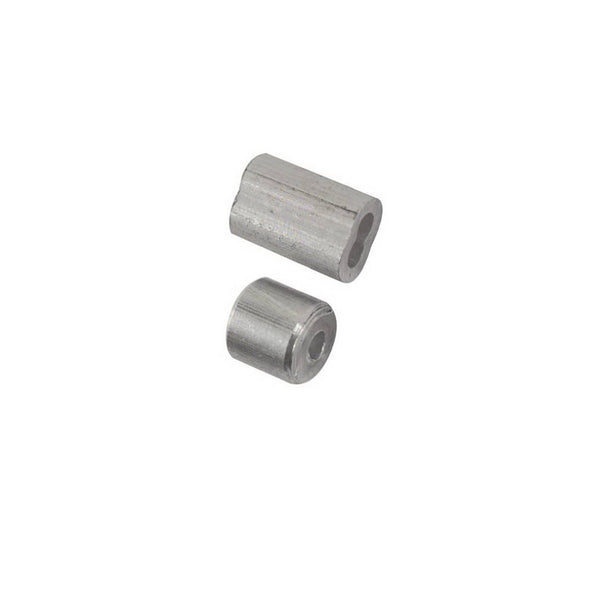 National Hardware N100-316 Ferrule and Stop, 1/8 Inch, Aluminum