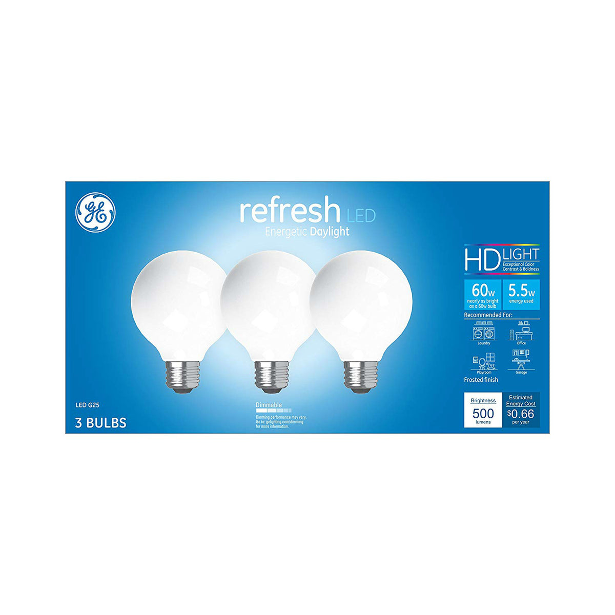 GE 43317 Refresh HD LED Bulb, 5.5 Watt