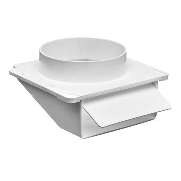 Lambro 143WP Under-Eave Dryer Vent, White, Plastic