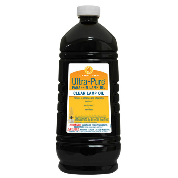Lamplight 60001 Ultra-Pure Paraffin Lamp Oil, 100 Oz, Clear