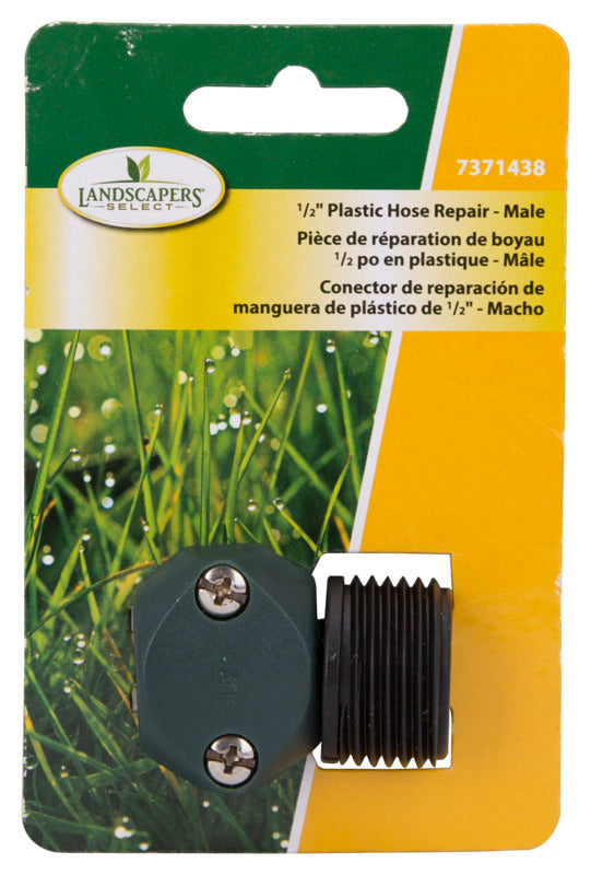 Landscapers Select GC531-23L Garden Hose Coupling, Green and Black, 1/2 in
