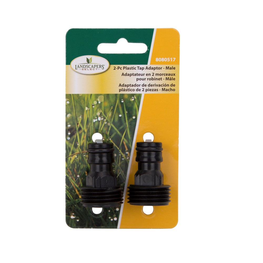 Landscapers Select GC545-2 Male Garden Hose Tap Adapter, Plastic