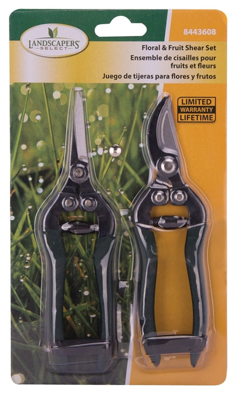 Landscapers Select GP1019+GP1020 Floral and Fruit Shear Set, Steel Blade, 2 Piece