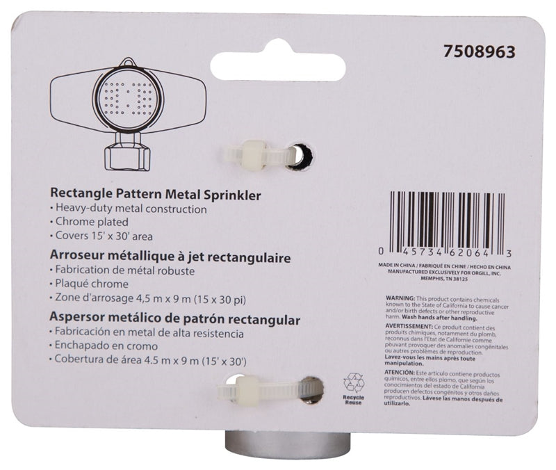 Landscapers Select GS95113L Rectangle Spot Sprinkler, Zinc