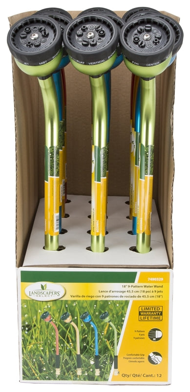 Landscapers Select GW54511/183L Watering Wand, Assorted Colors, 18 in