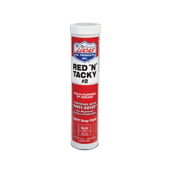 Lucas Oil 10005-30 Red N Tacky Red Lithium Grease, 14 Oz
