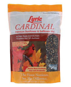 Lyric® 26-19065 Cardinal Premium Sunflower/Safflower Mix Wild Bird Food, 3.75 Lb