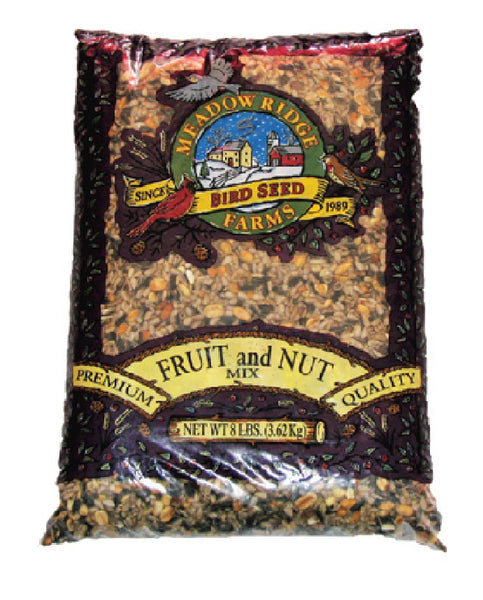 Meadow Ridge Farms B200708 Premium Fruit & Nut Bird Food, 8 Lbs