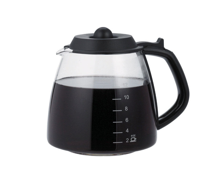 Medelco GL312BK Cafe Brew Replacement Glass Carafe, 12 Cup – Toolbox Supply